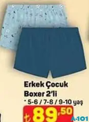 ERKEK ÇOCUK BOXER 2'Lİ fiyat ve kampanya bilgisi
